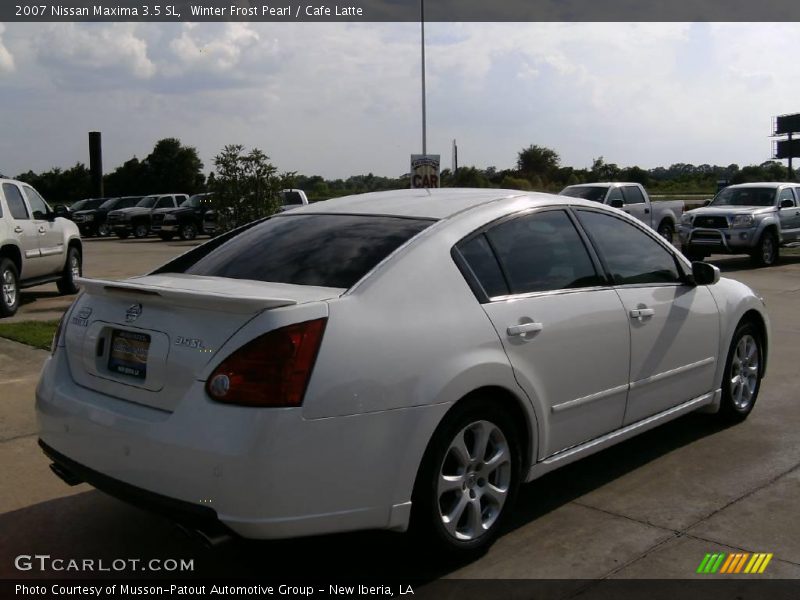 Winter Frost Pearl / Cafe Latte 2007 Nissan Maxima 3.5 SL