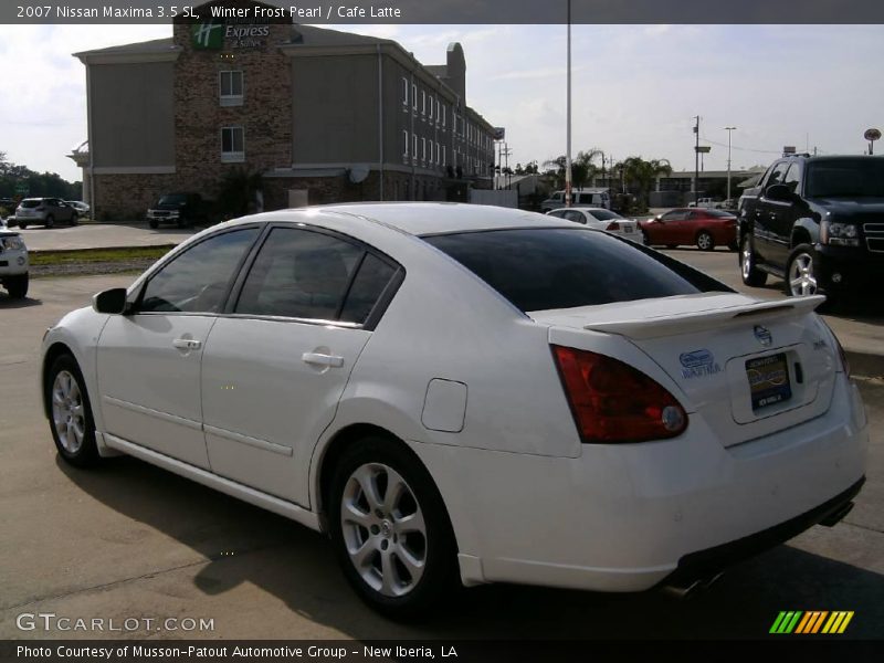 Winter Frost Pearl / Cafe Latte 2007 Nissan Maxima 3.5 SL