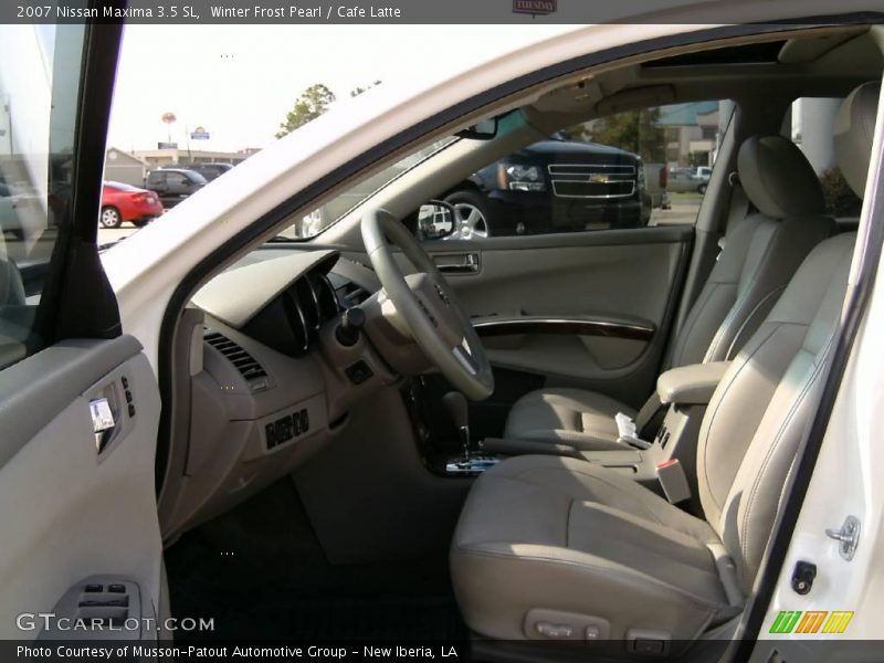 Winter Frost Pearl / Cafe Latte 2007 Nissan Maxima 3.5 SL