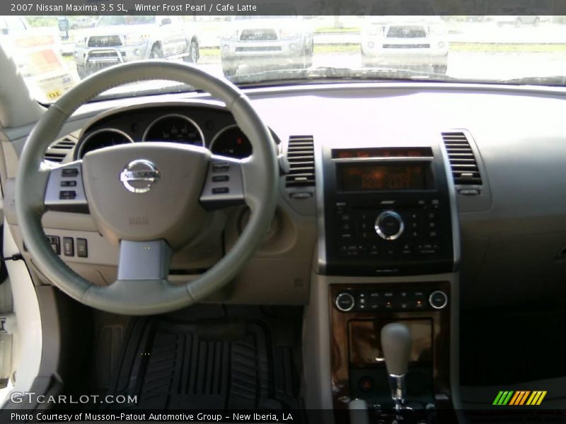 Winter Frost Pearl / Cafe Latte 2007 Nissan Maxima 3.5 SL