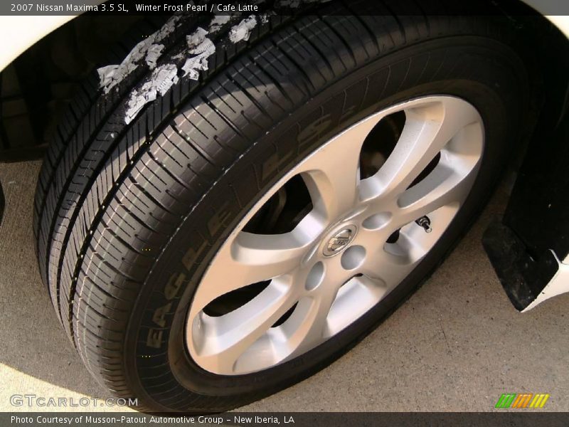 Winter Frost Pearl / Cafe Latte 2007 Nissan Maxima 3.5 SL