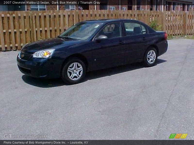 Dark Blue Metallic / Titanium Gray 2007 Chevrolet Malibu LS Sedan