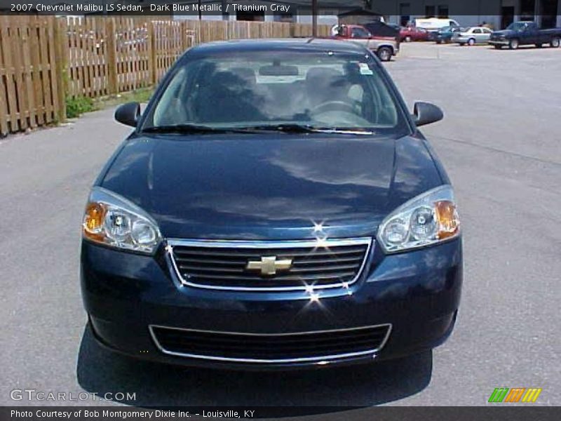 Dark Blue Metallic / Titanium Gray 2007 Chevrolet Malibu LS Sedan