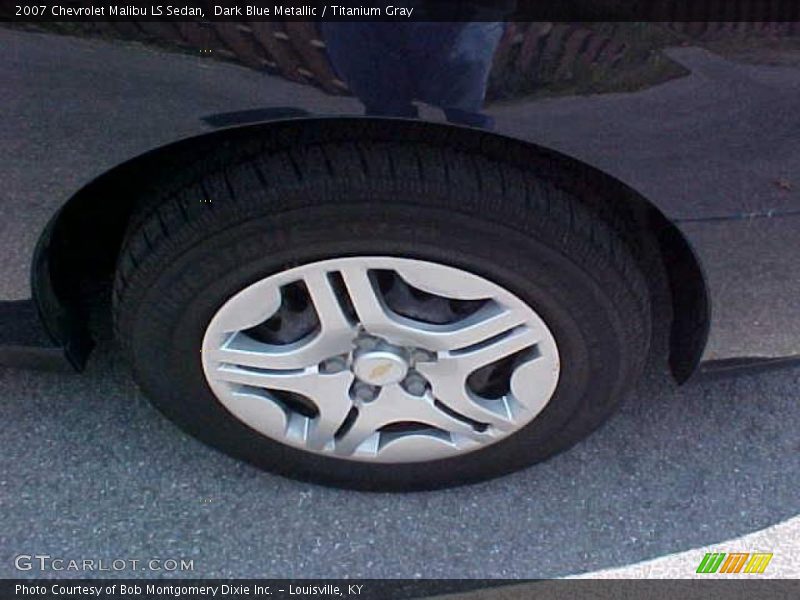 Dark Blue Metallic / Titanium Gray 2007 Chevrolet Malibu LS Sedan