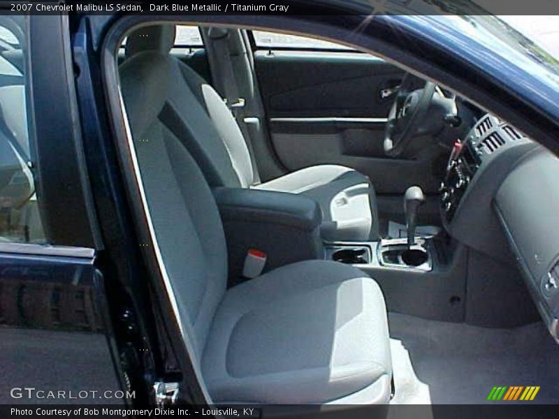 Dark Blue Metallic / Titanium Gray 2007 Chevrolet Malibu LS Sedan