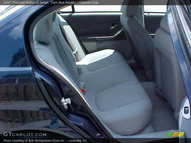 Dark Blue Metallic / Titanium Gray 2007 Chevrolet Malibu LS Sedan