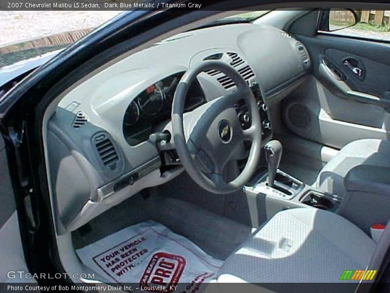 Dark Blue Metallic / Titanium Gray 2007 Chevrolet Malibu LS Sedan