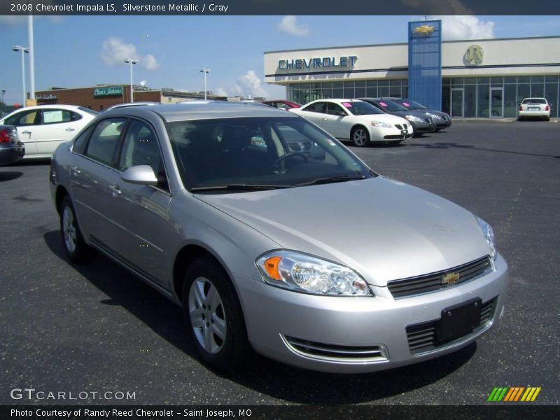 Silverstone Metallic / Gray 2008 Chevrolet Impala LS