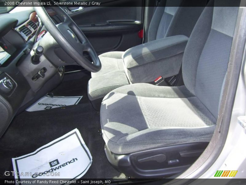 Silverstone Metallic / Gray 2008 Chevrolet Impala LS