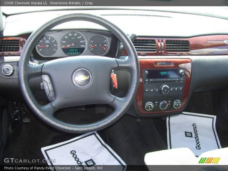 Silverstone Metallic / Gray 2008 Chevrolet Impala LS