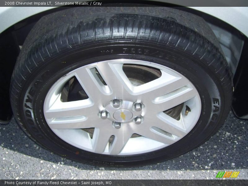 Silverstone Metallic / Gray 2008 Chevrolet Impala LT