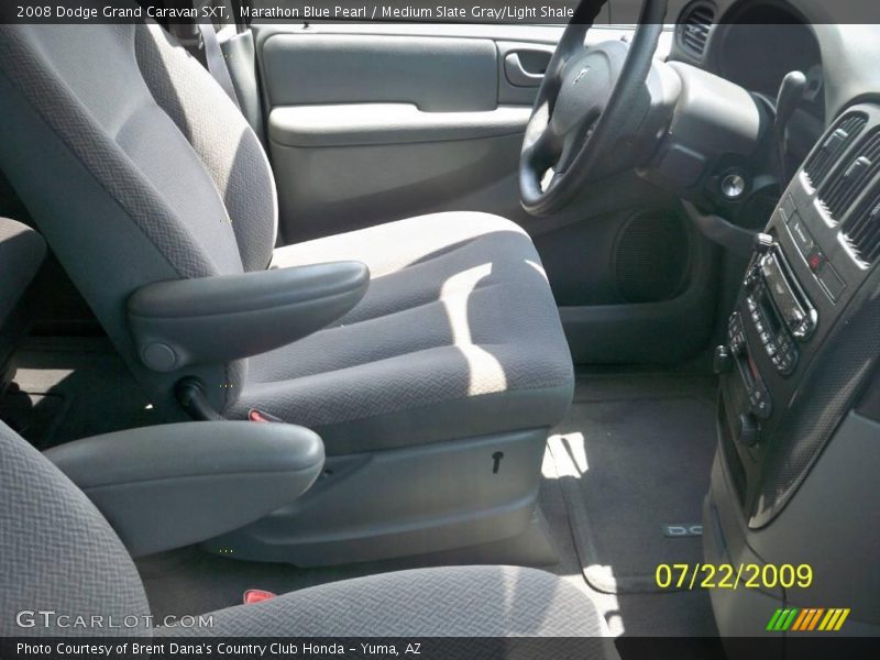 Marathon Blue Pearl / Medium Slate Gray/Light Shale 2008 Dodge Grand Caravan SXT