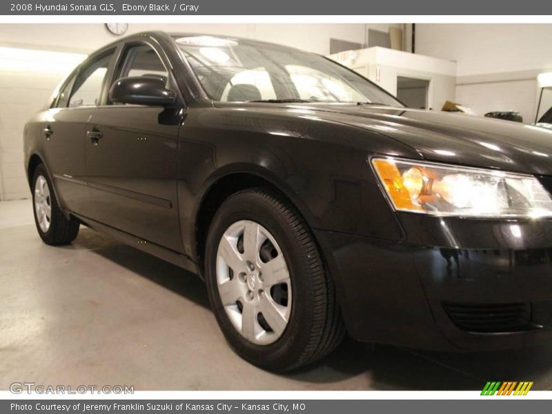 Ebony Black / Gray 2008 Hyundai Sonata GLS