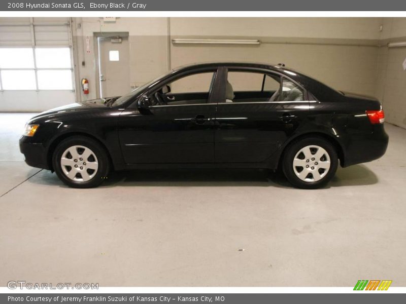 Ebony Black / Gray 2008 Hyundai Sonata GLS
