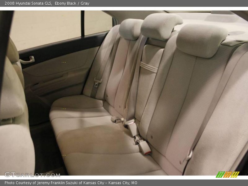 Ebony Black / Gray 2008 Hyundai Sonata GLS