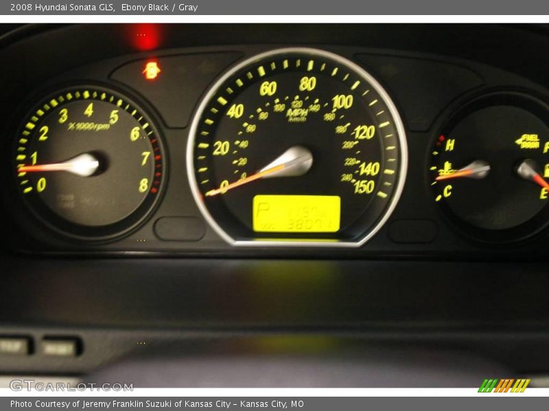 Ebony Black / Gray 2008 Hyundai Sonata GLS