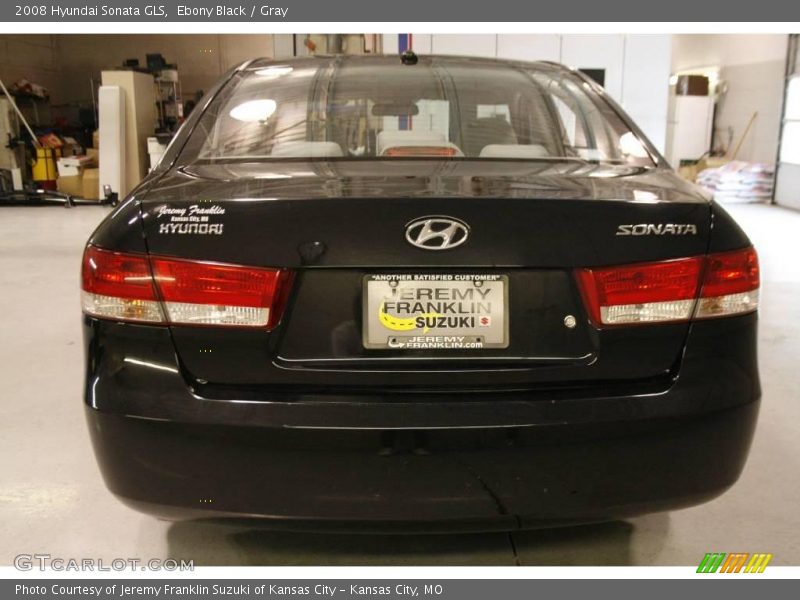 Ebony Black / Gray 2008 Hyundai Sonata GLS