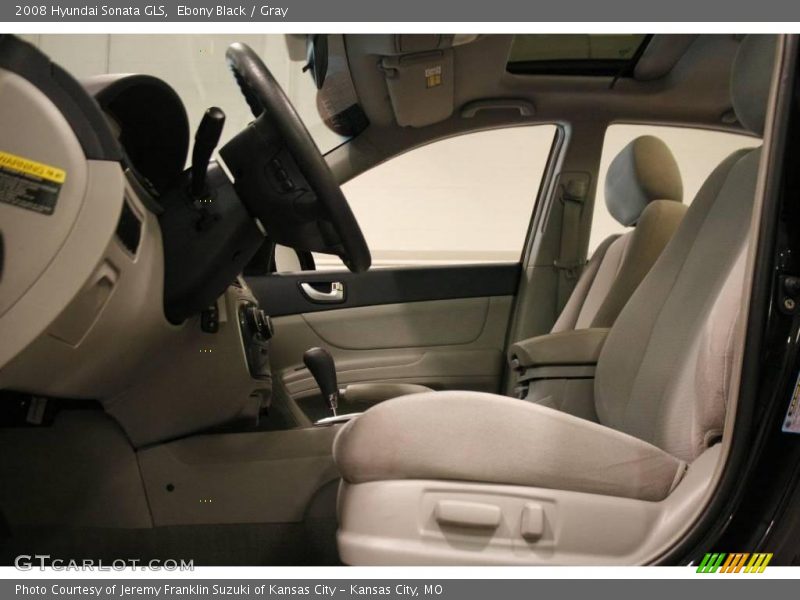 Ebony Black / Gray 2008 Hyundai Sonata GLS