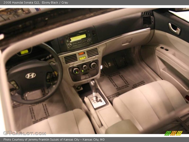 Ebony Black / Gray 2008 Hyundai Sonata GLS