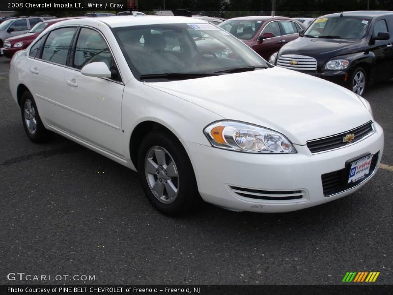 White / Gray 2008 Chevrolet Impala LT