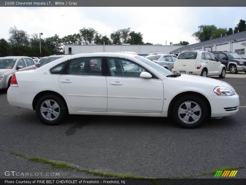 White / Gray 2008 Chevrolet Impala LT