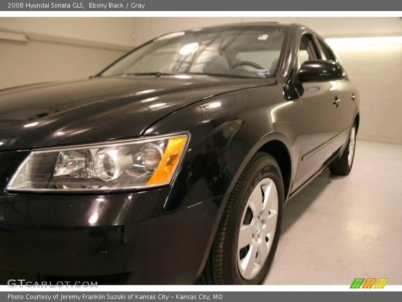 Ebony Black / Gray 2008 Hyundai Sonata GLS