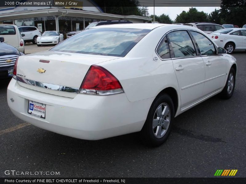 White / Gray 2008 Chevrolet Impala LT