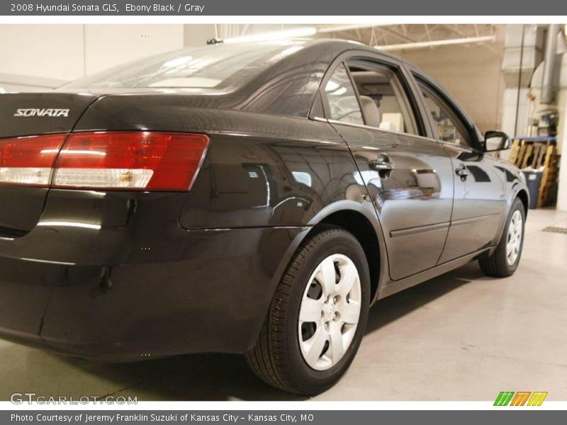 Ebony Black / Gray 2008 Hyundai Sonata GLS