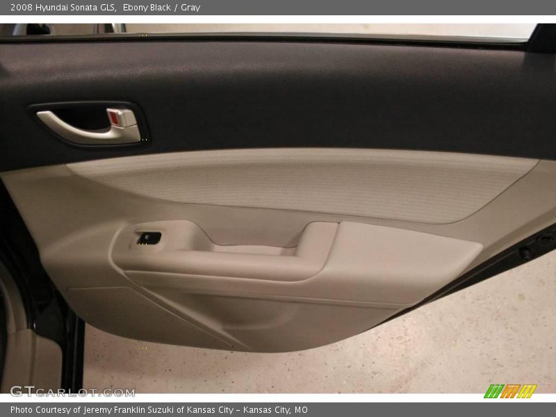 Ebony Black / Gray 2008 Hyundai Sonata GLS