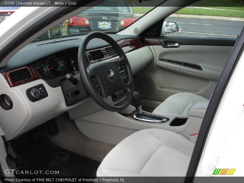 White / Gray 2008 Chevrolet Impala LT