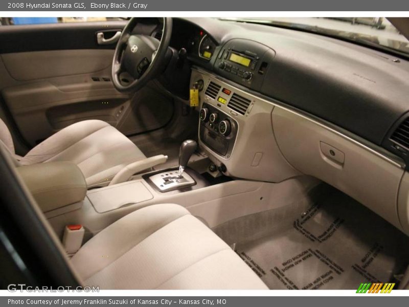Ebony Black / Gray 2008 Hyundai Sonata GLS
