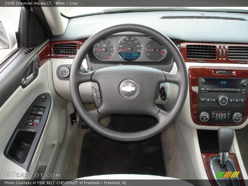 White / Gray 2008 Chevrolet Impala LT