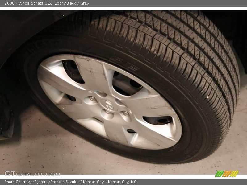 Ebony Black / Gray 2008 Hyundai Sonata GLS