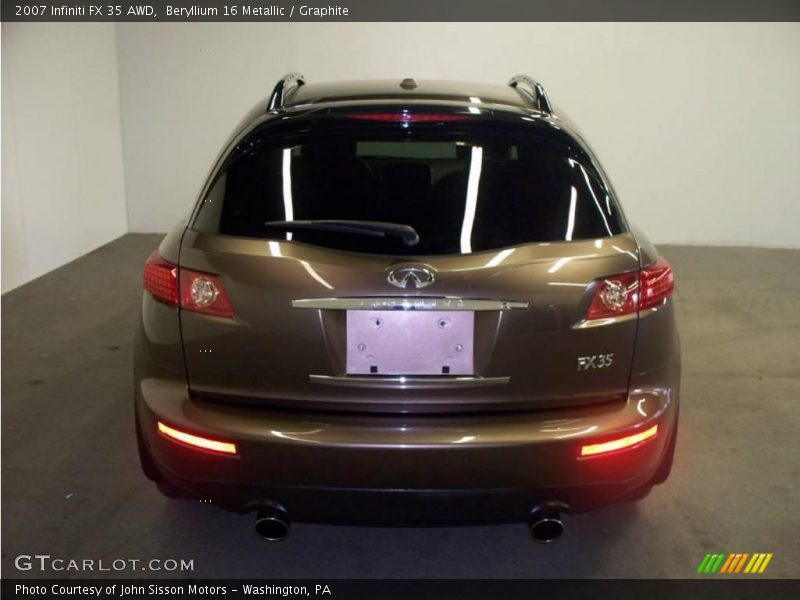 Beryllium 16 Metallic / Graphite 2007 Infiniti FX 35 AWD