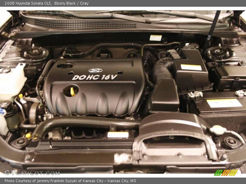 Ebony Black / Gray 2008 Hyundai Sonata GLS