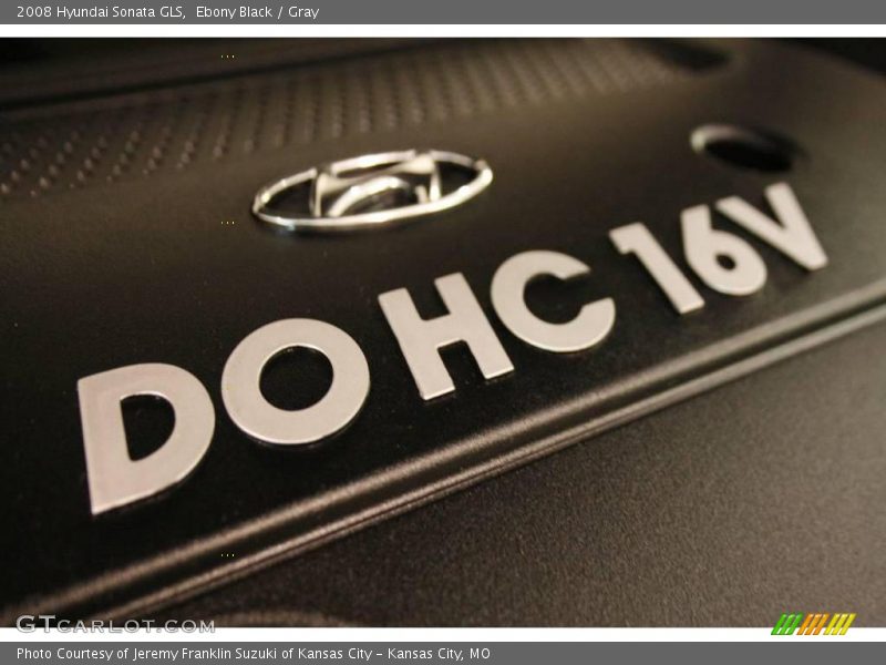 Ebony Black / Gray 2008 Hyundai Sonata GLS