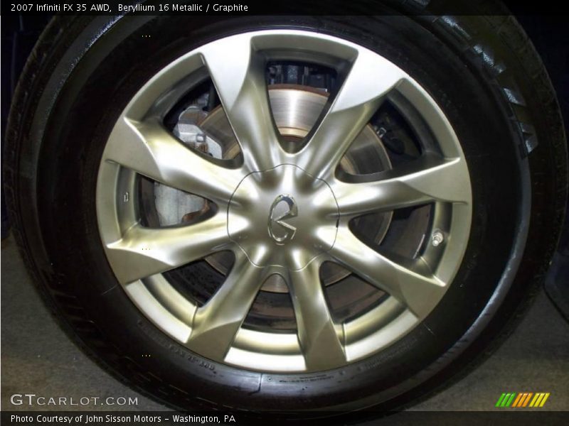 Beryllium 16 Metallic / Graphite 2007 Infiniti FX 35 AWD