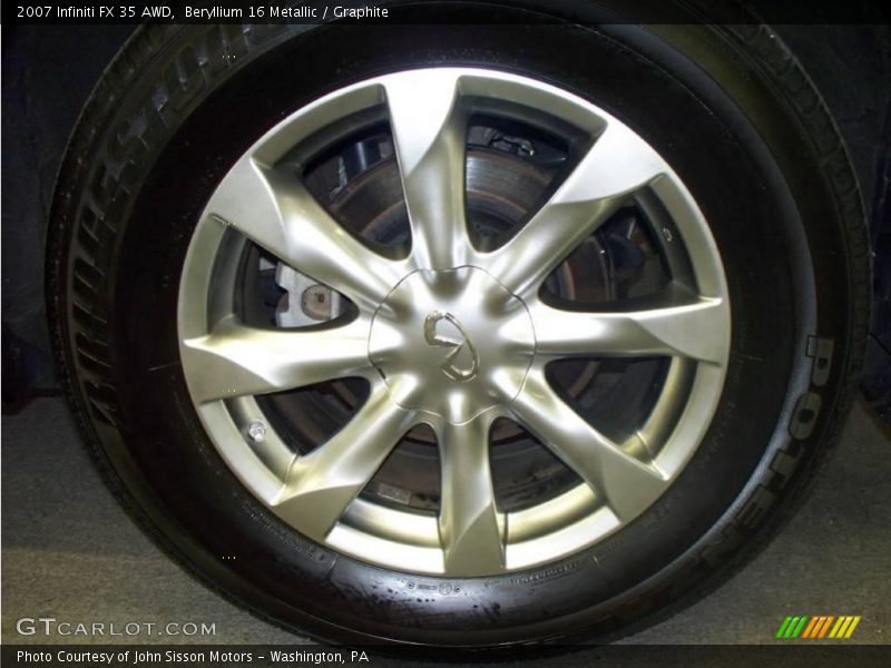 Beryllium 16 Metallic / Graphite 2007 Infiniti FX 35 AWD