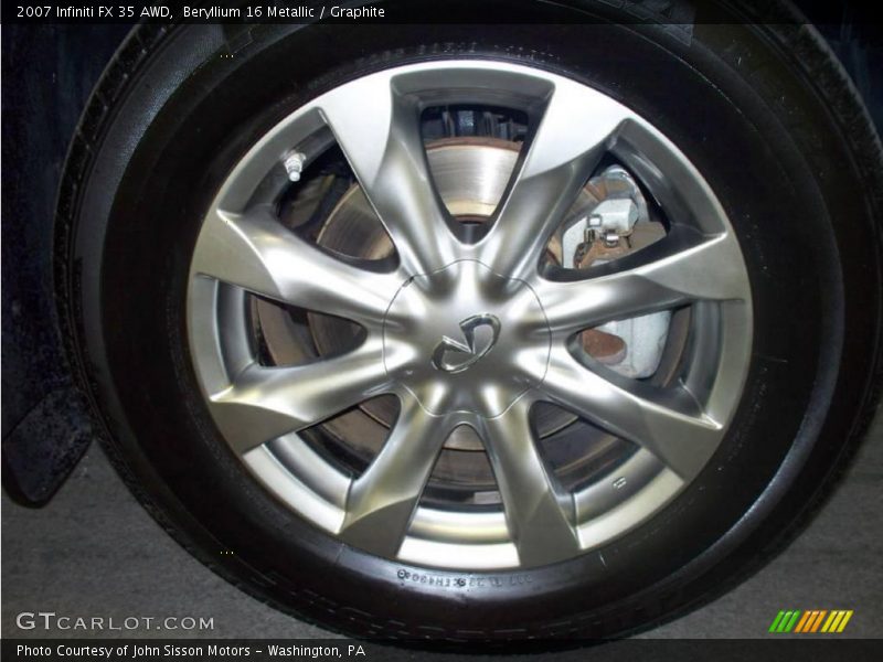 Beryllium 16 Metallic / Graphite 2007 Infiniti FX 35 AWD