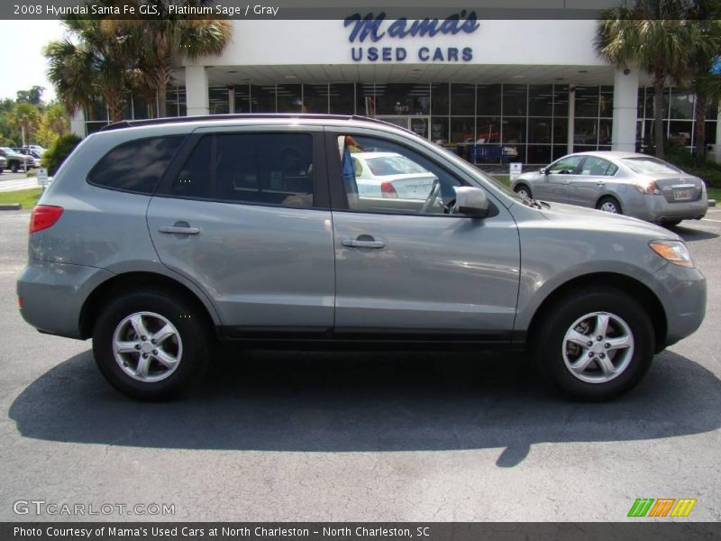 Platinum Sage / Gray 2008 Hyundai Santa Fe GLS