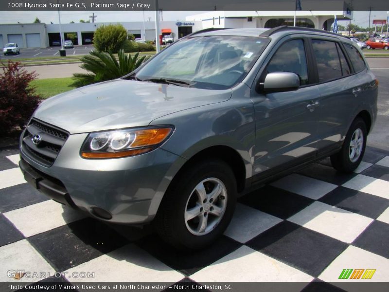 Platinum Sage / Gray 2008 Hyundai Santa Fe GLS