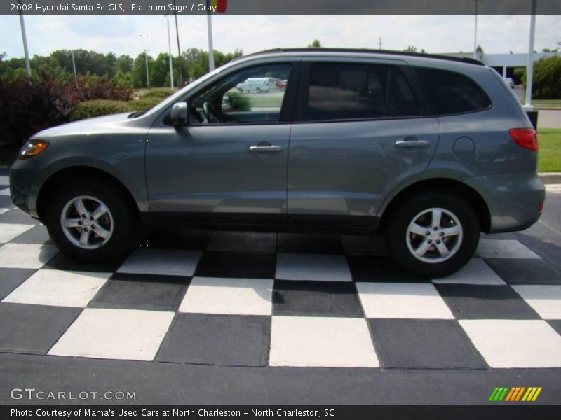 Platinum Sage / Gray 2008 Hyundai Santa Fe GLS