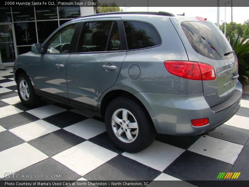 Platinum Sage / Gray 2008 Hyundai Santa Fe GLS