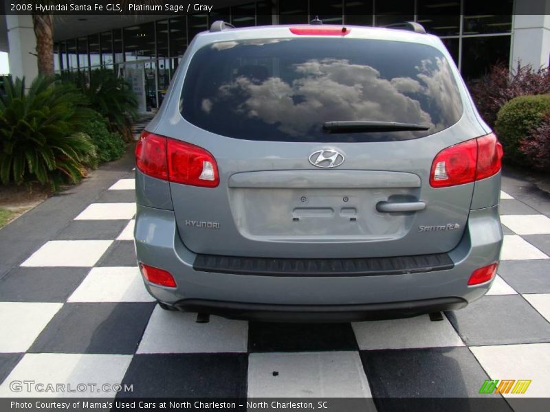 Platinum Sage / Gray 2008 Hyundai Santa Fe GLS