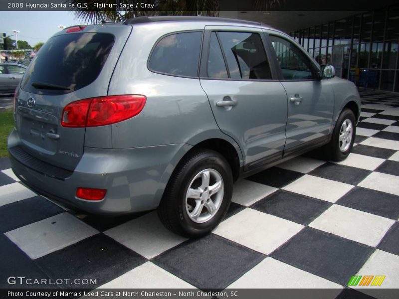 Platinum Sage / Gray 2008 Hyundai Santa Fe GLS