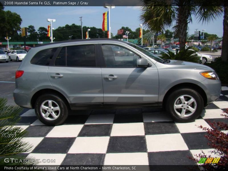 Platinum Sage / Gray 2008 Hyundai Santa Fe GLS