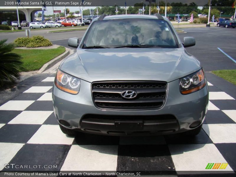 Platinum Sage / Gray 2008 Hyundai Santa Fe GLS