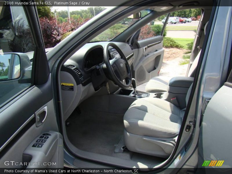 Platinum Sage / Gray 2008 Hyundai Santa Fe GLS