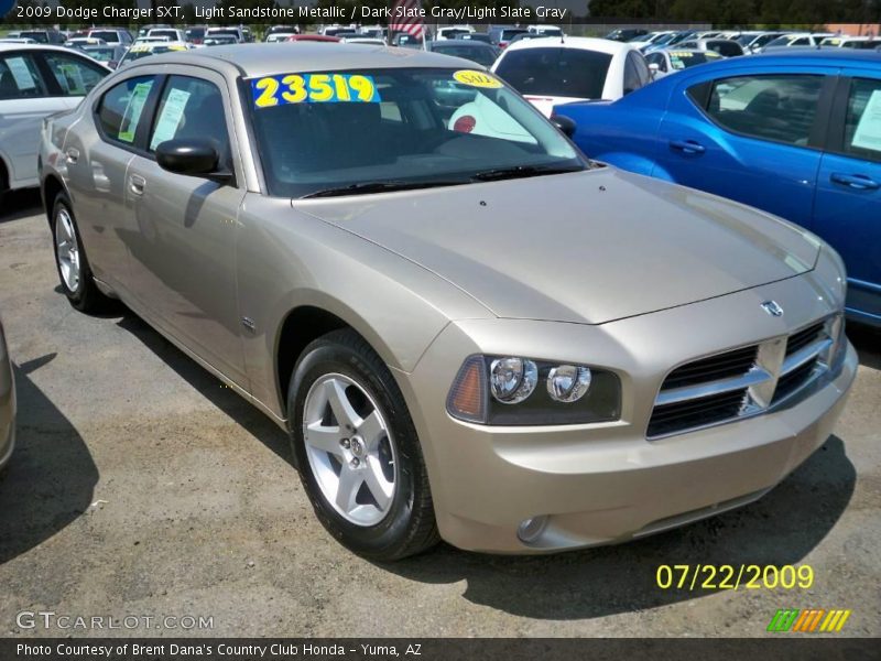 Light Sandstone Metallic / Dark Slate Gray/Light Slate Gray 2009 Dodge Charger SXT