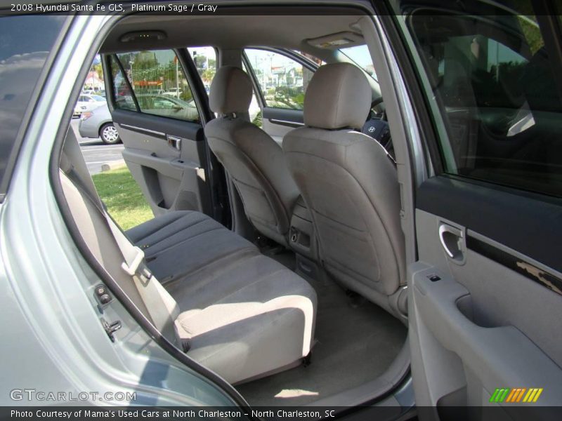 Platinum Sage / Gray 2008 Hyundai Santa Fe GLS